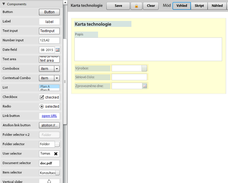 Návrhář formulářů