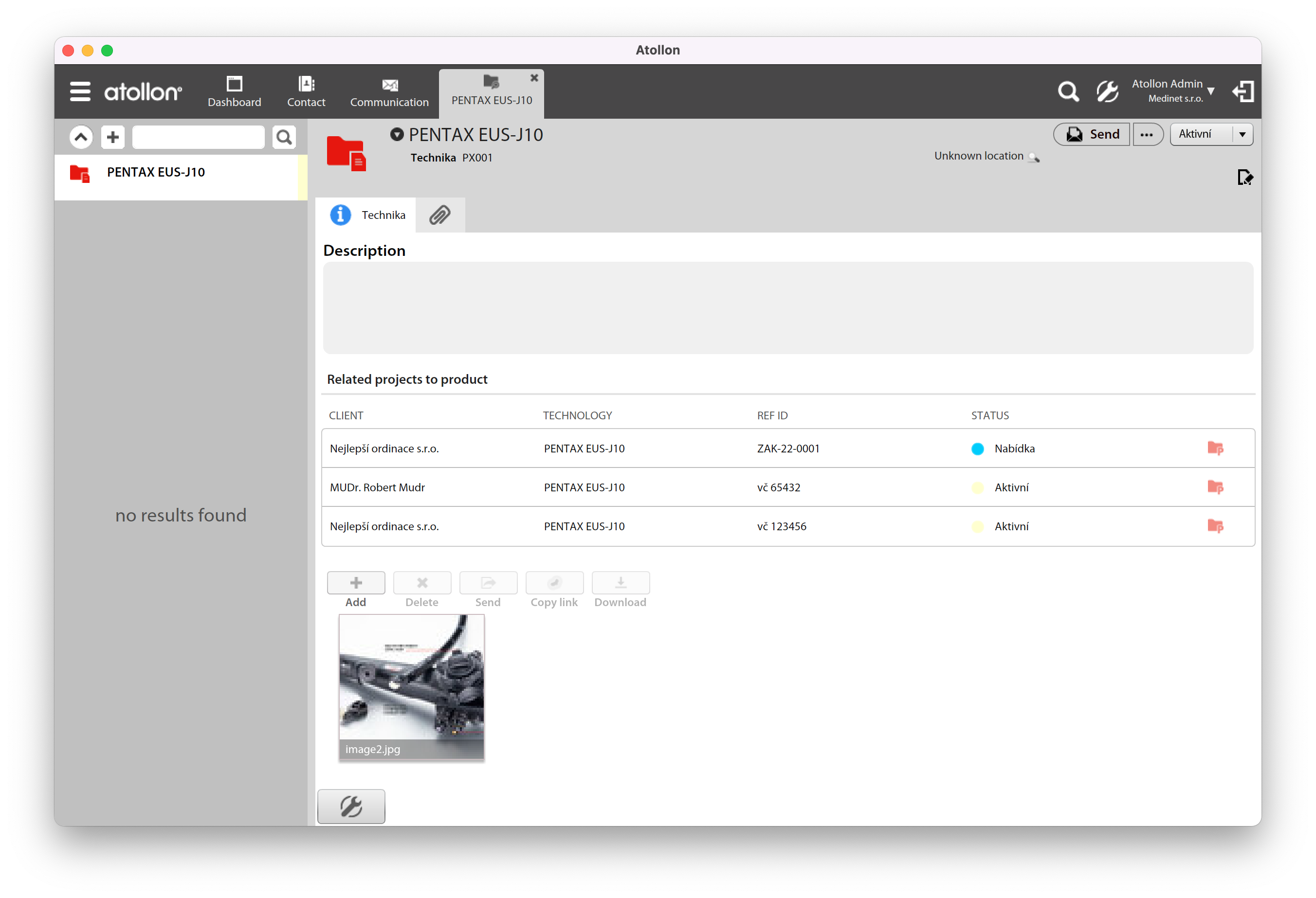 Healthcare equipment service